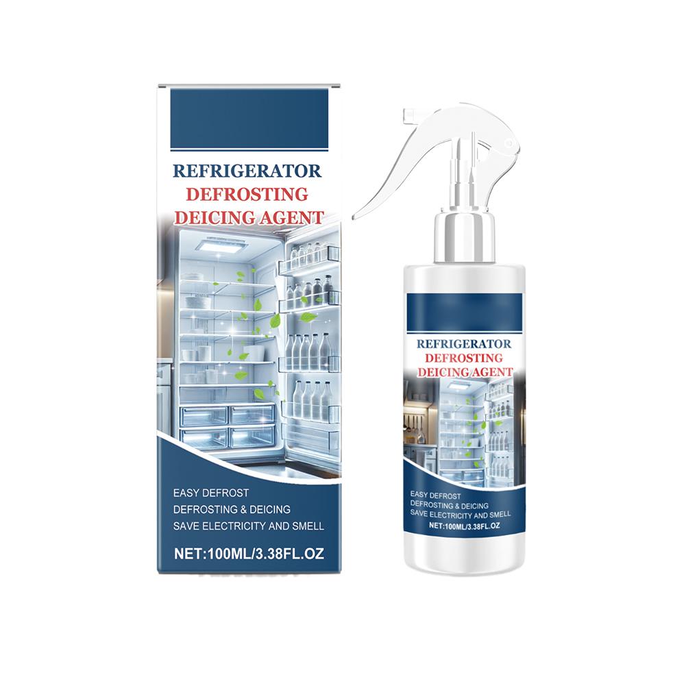 Refrigerator Deicer Ice Melting Spray Freezer Defrost Solution Anti Frost Formula Fast Acting Cleaner Home Appliance Care 1PCS A