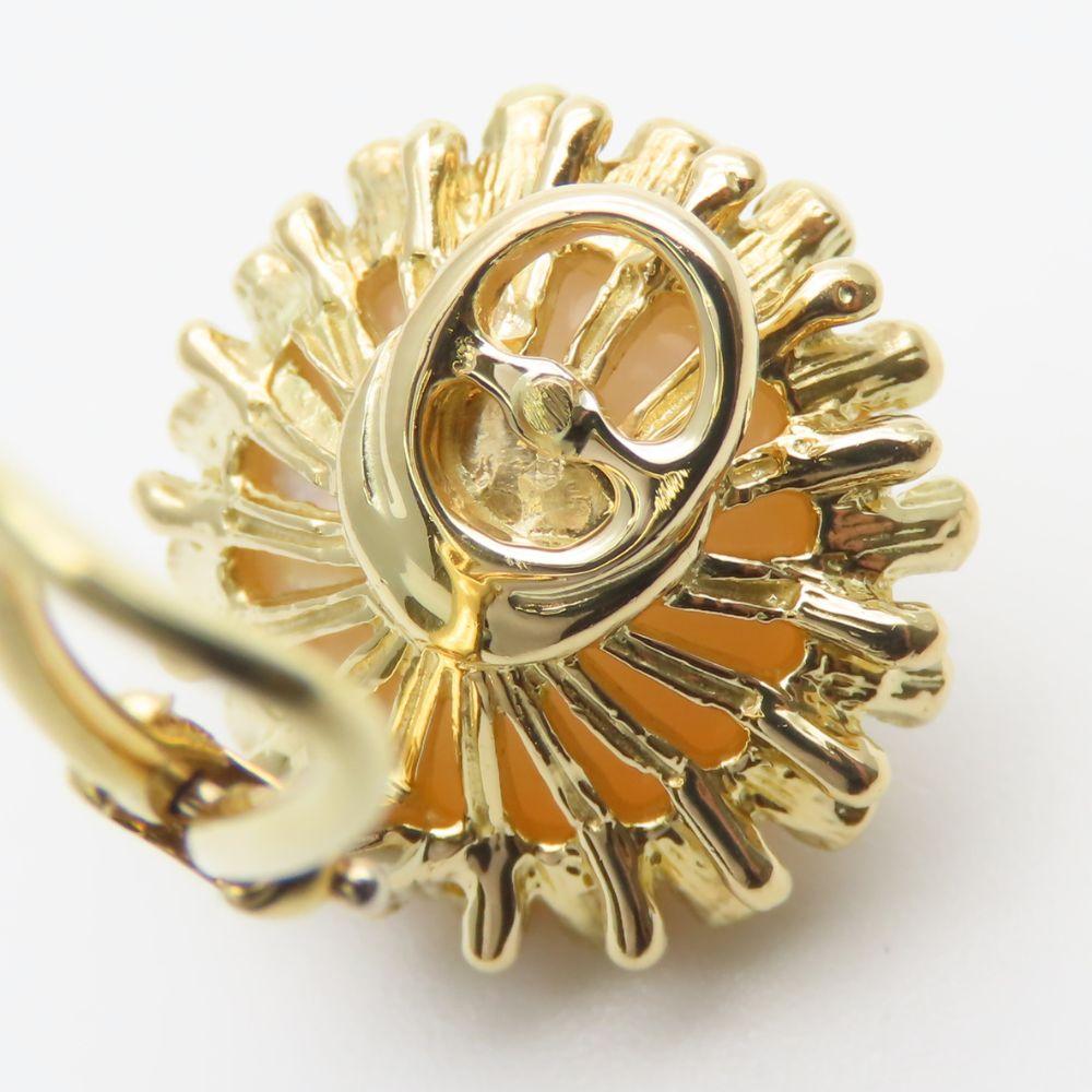 Used TIFFANY&Co. Earring K18 Yellow gold/Pearl 11g Gold Mave