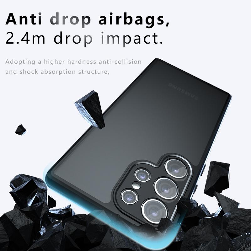 For Samsung Galaxy S23 Ultra Phone Case Anti-drop Matte Skin-touch Phone Cover