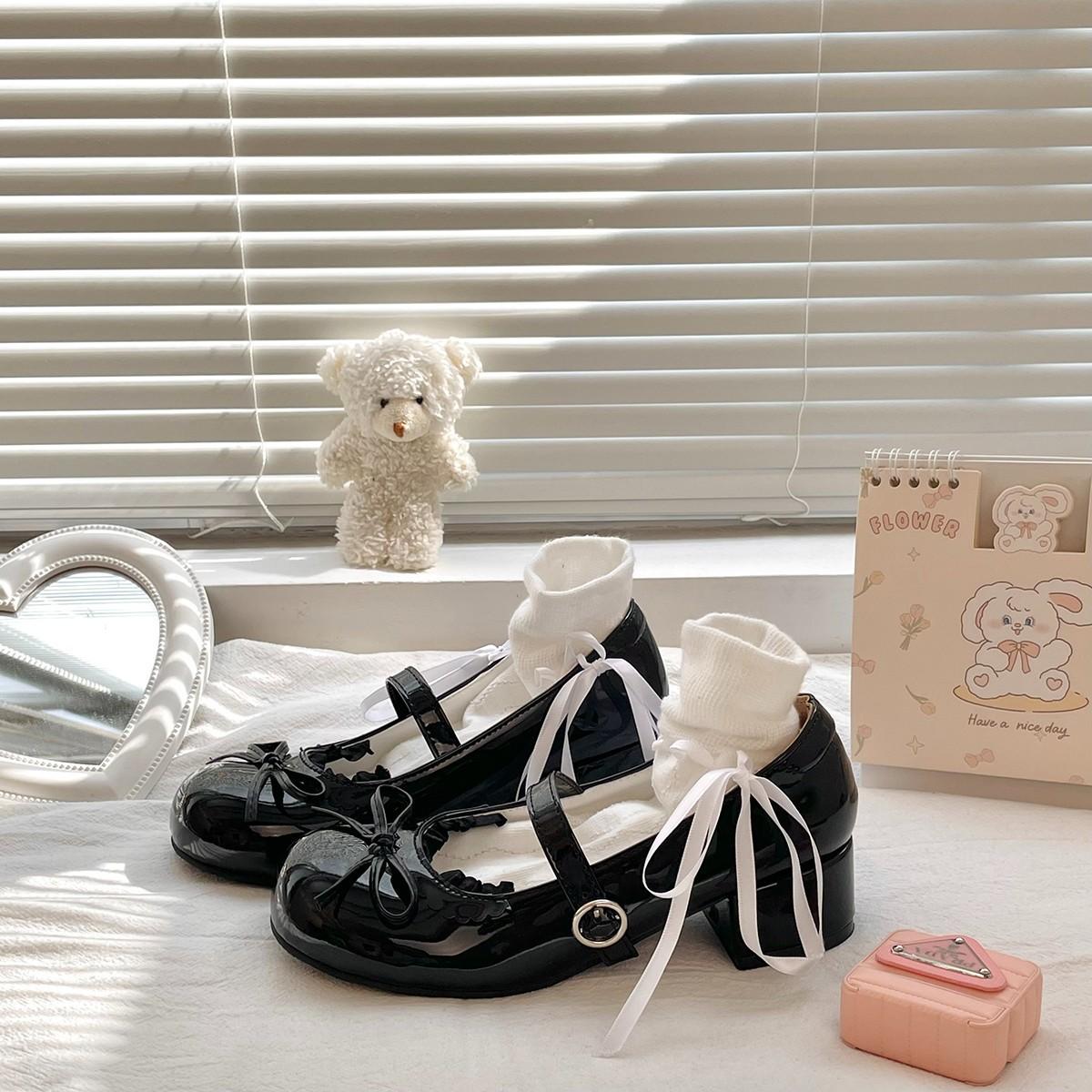 

Летние туфли цвета мороженого, женские туфли Мэри Джейн на толстом каблуке, модные и удобные одинарные туфли 40 чёрный