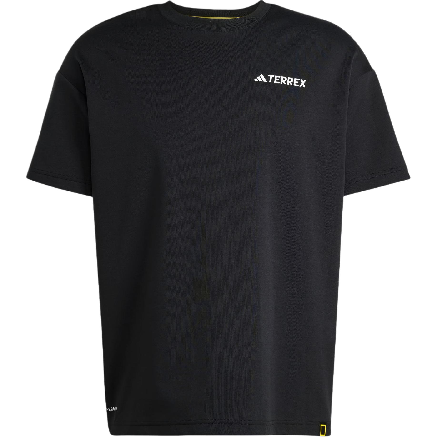 adidas Men s x National Geographic Aeroready Graphic T-Shirt Black JD5957 S