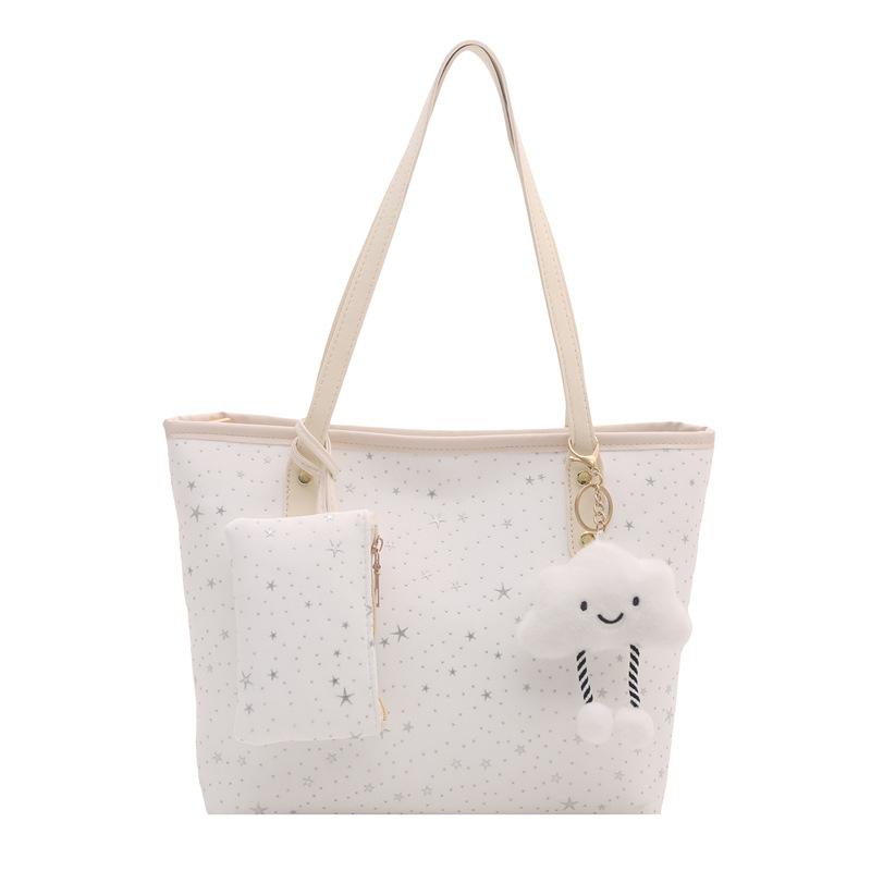 Spring new largecapacity tote bag, commuting to work, shoulder underarm bag, trendy tote bag