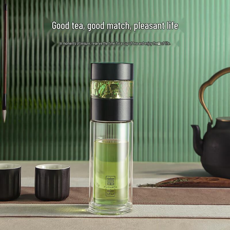 Fuguang Bestjoy Portable Double Wall Glass Tea Bottle