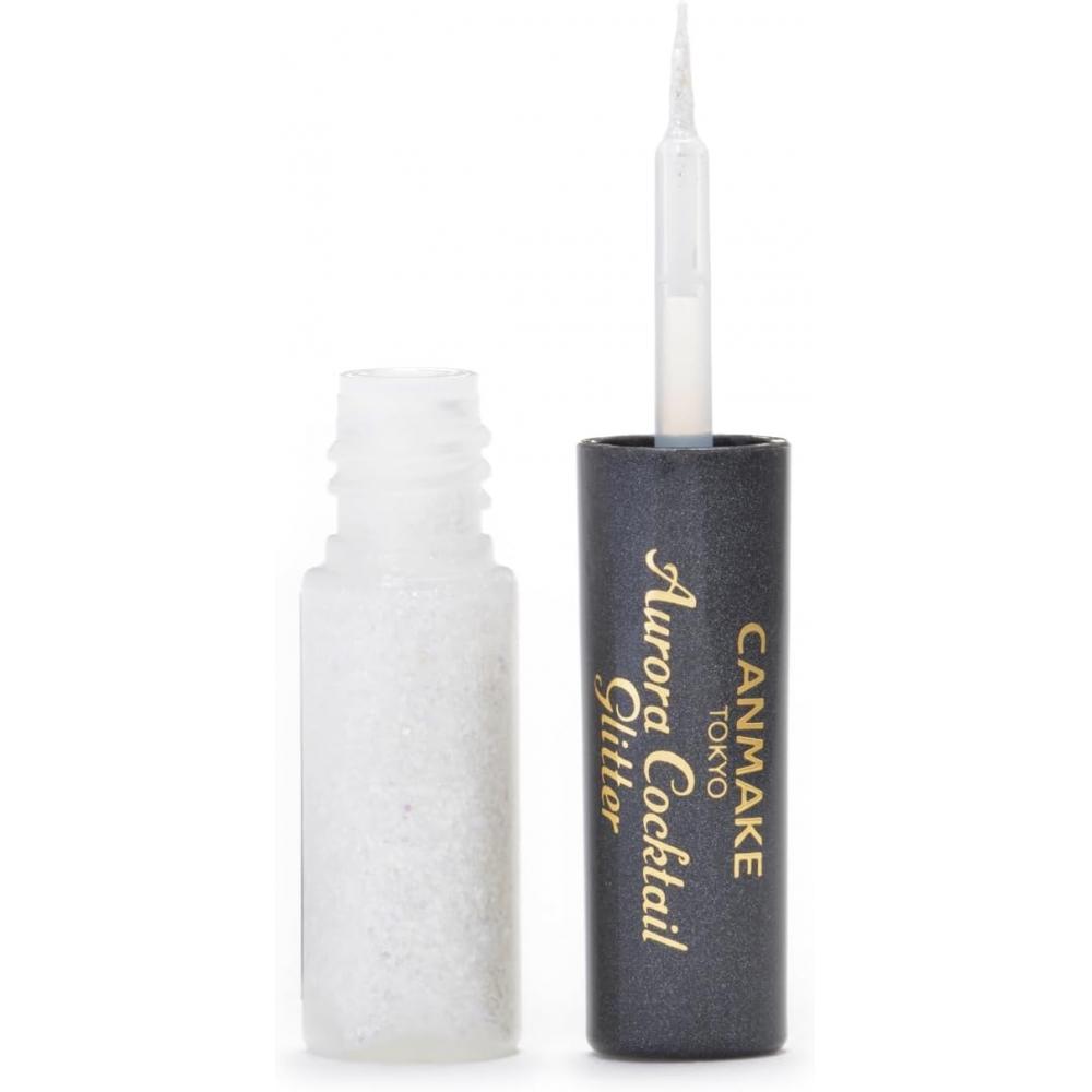 Canmake Aurora Cocktail Glitter 01 Yogurt Fizz 2.9g Lame Pearl Tear Bag Lower Eyelid White Hot Water Drop
