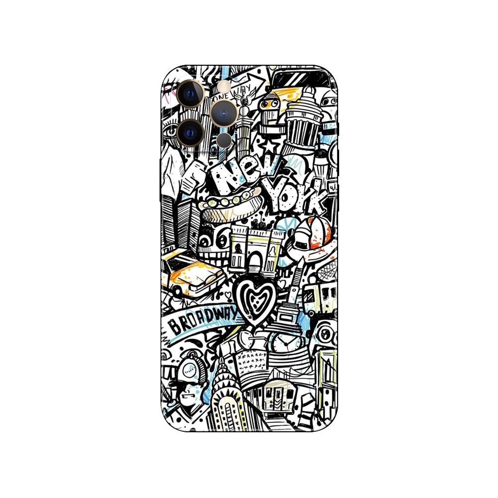 

Чехол для телефона с рисунком граффити для iphone 5 5S se 6 6s 7 8 plus x 10 XR XS 11 12 13 mini pro MAX, черная задняя крышка из ТПУ iphone 13pro MAX