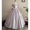 Vestido de Noite Lolita Alto Senso Banquete Teste de Arte Performance Sem Mangas Alça Fina Cintura Alta Vestidos de Princesa