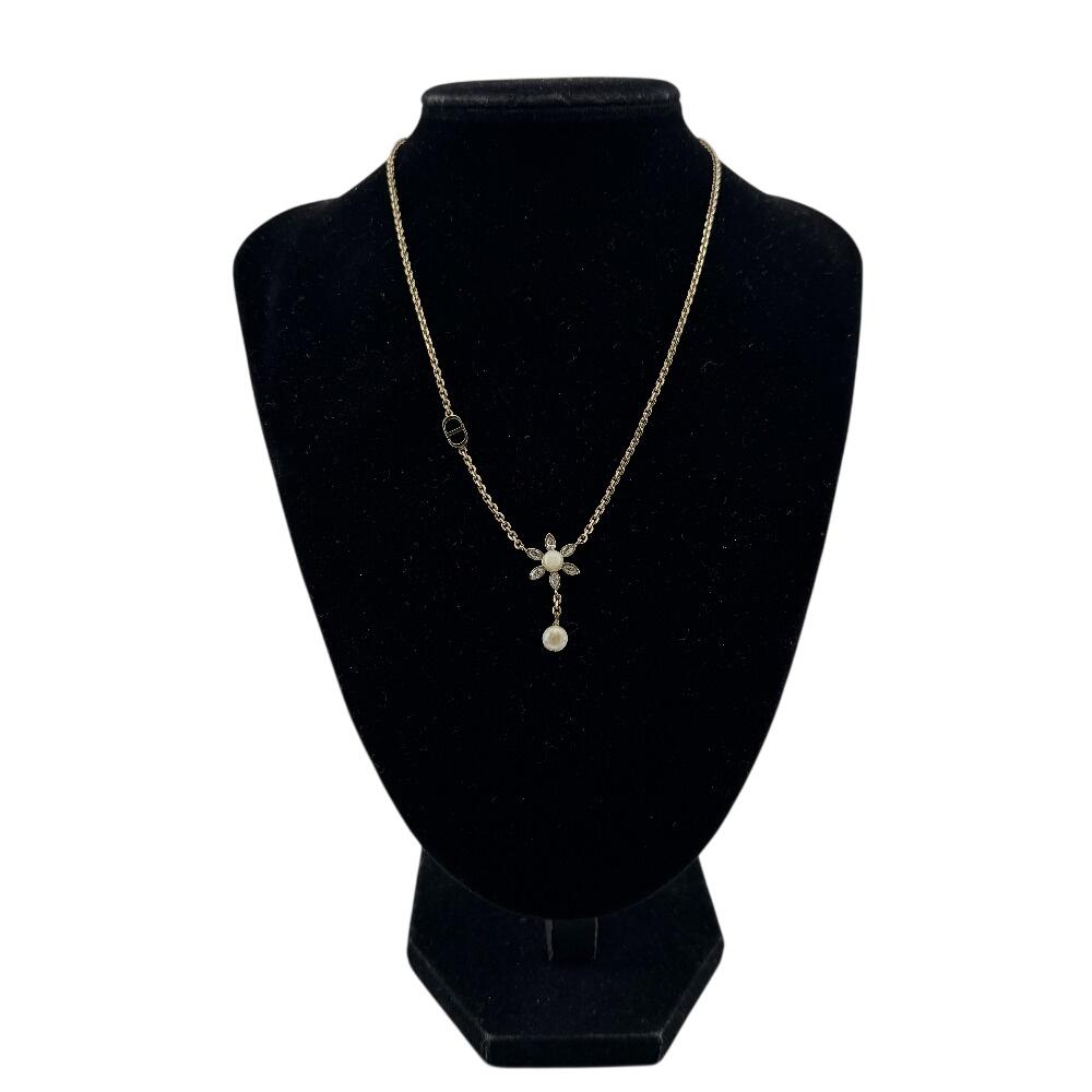 Dior Flower motif Gold Plated Dior in Bloom Necklace gold Gold Plated Used