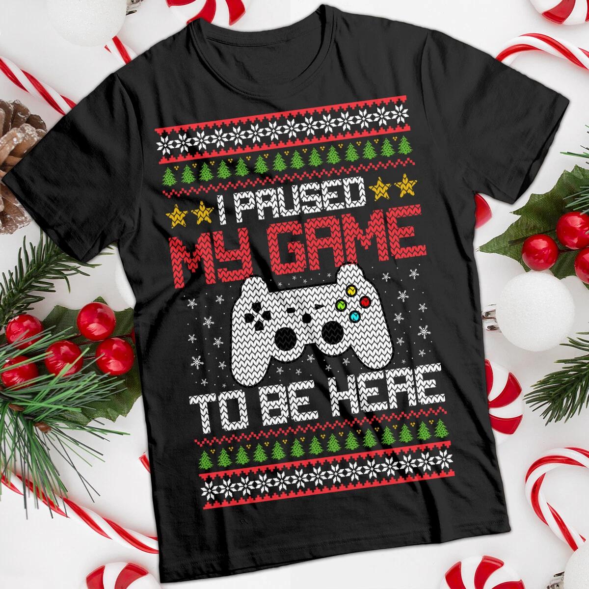 Ugly Christmas T-Shirts Gaming Funny Mens and Womens Tee #MC L