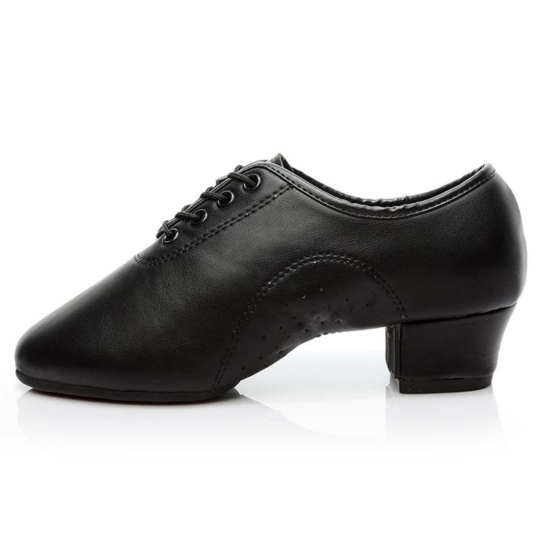 3.5CM Latin Dance Shoes Mens Boys Leather Jazz Dance Shoes for Women Girls Professional Shoes