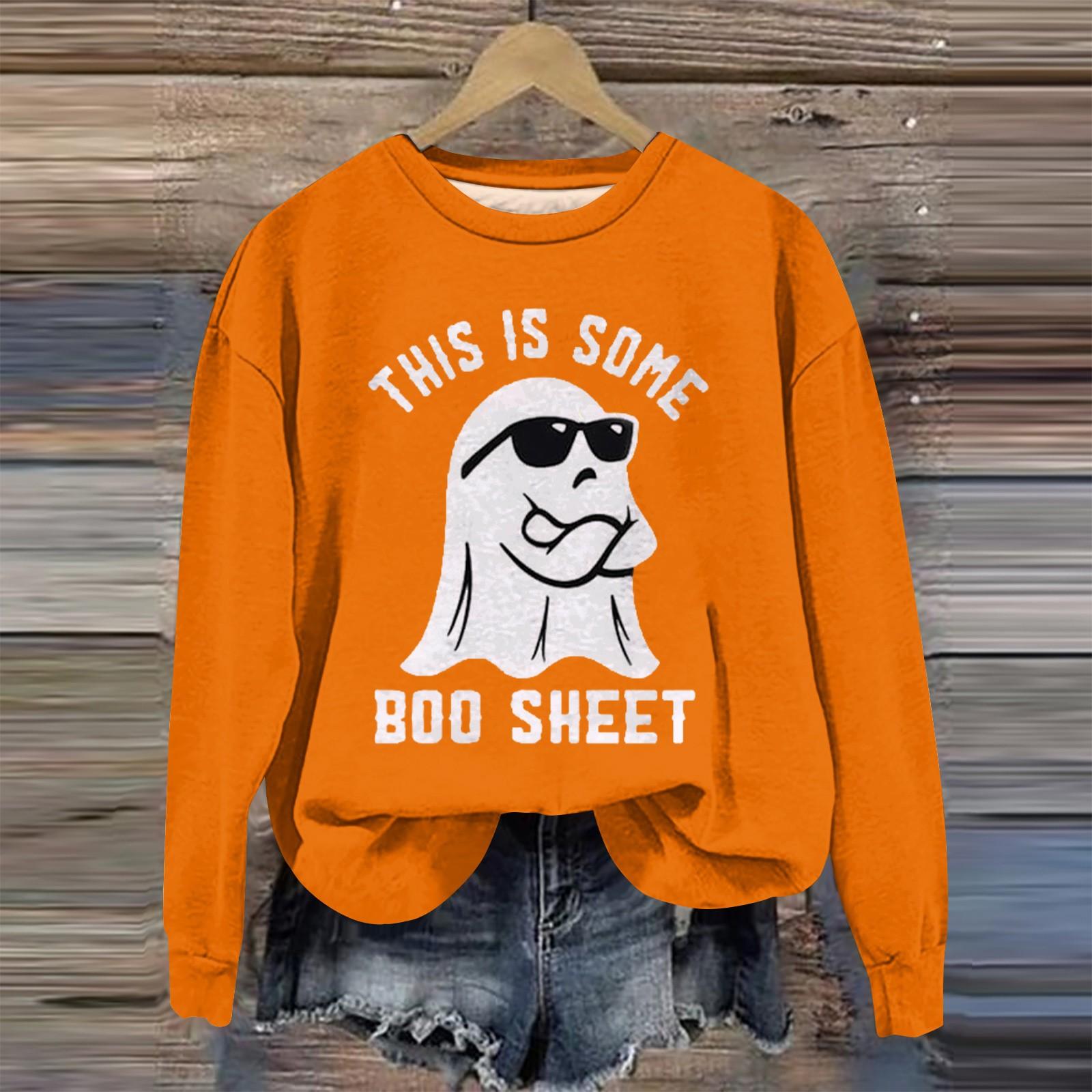 

Женская мода свободный повседневный карман с длинным рукавом толстовка с принтом свитшот S