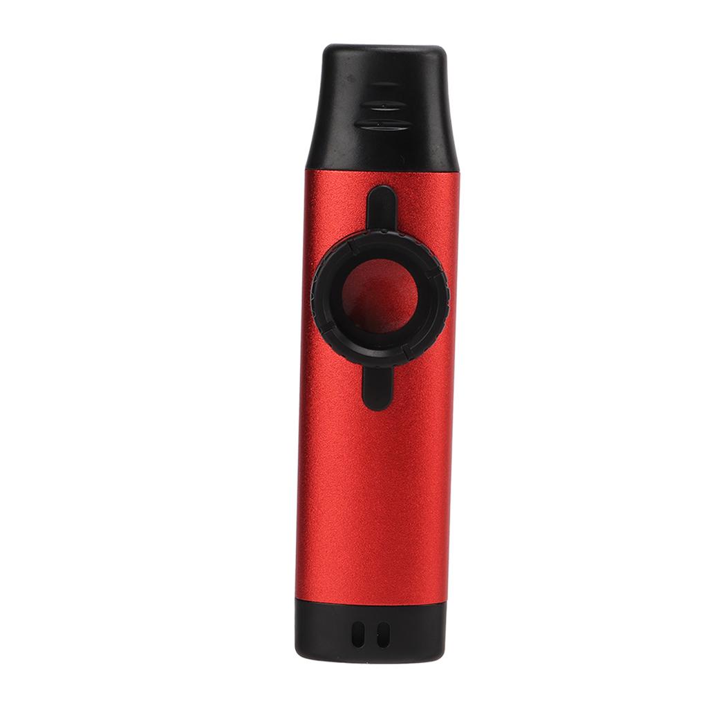 Metall Kazoo Mundstück aus Harz Einstellbare Dichtigkeit Blasinstrument mit Flötenmembranen Rot