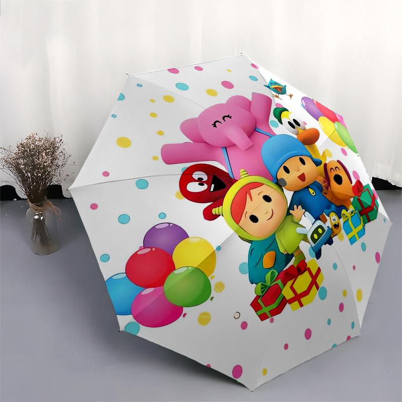 1pc Pocoyo Party Themed High-quality Umbrella,Automatic Opening and Closing Umbrella,Multi-functional Umbrella G0811248