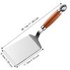 Stainless Steel Pancake Turner Wood Handle Fish Spatula Heavy Duty Steak Spatula  Frying Pancakes