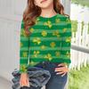 Girls Long Sleeve T Shirts Kids Fall Tops Crewneck Pattern Printed Basic Tees 5-14Y