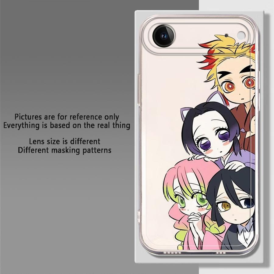 Case for iPhone 17 Pro Max 14 Plus 15 7 8 Air 11 XR 16 13 Pro 12 Mini XS Max Soft Phone Cover D-Demon S-Slayer