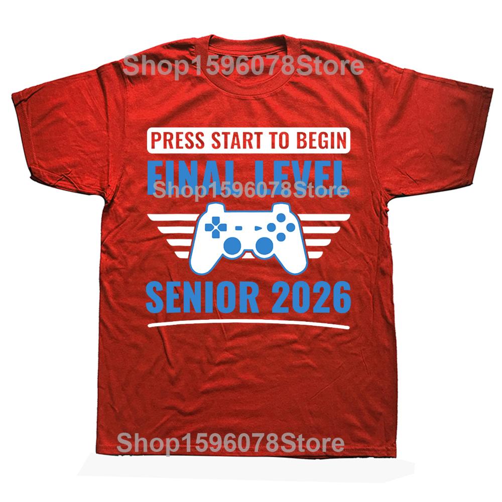 

Funny Vintage Senior 2026 Class of 2026 Graphic Tshirt Men Women Hip Hop Oversized T Shirt 100 Cotton Comfort Tshirts S
