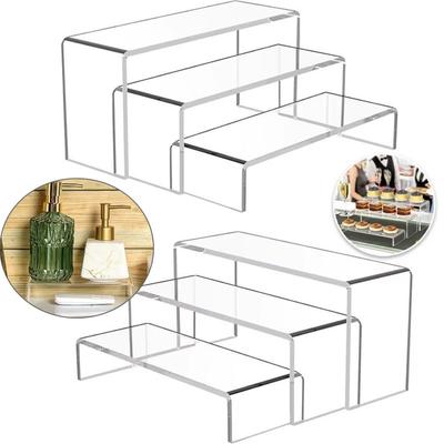 Space Saving Acrylic Display Stand Stackable Structure Doll Display Stand Makeup Organizer