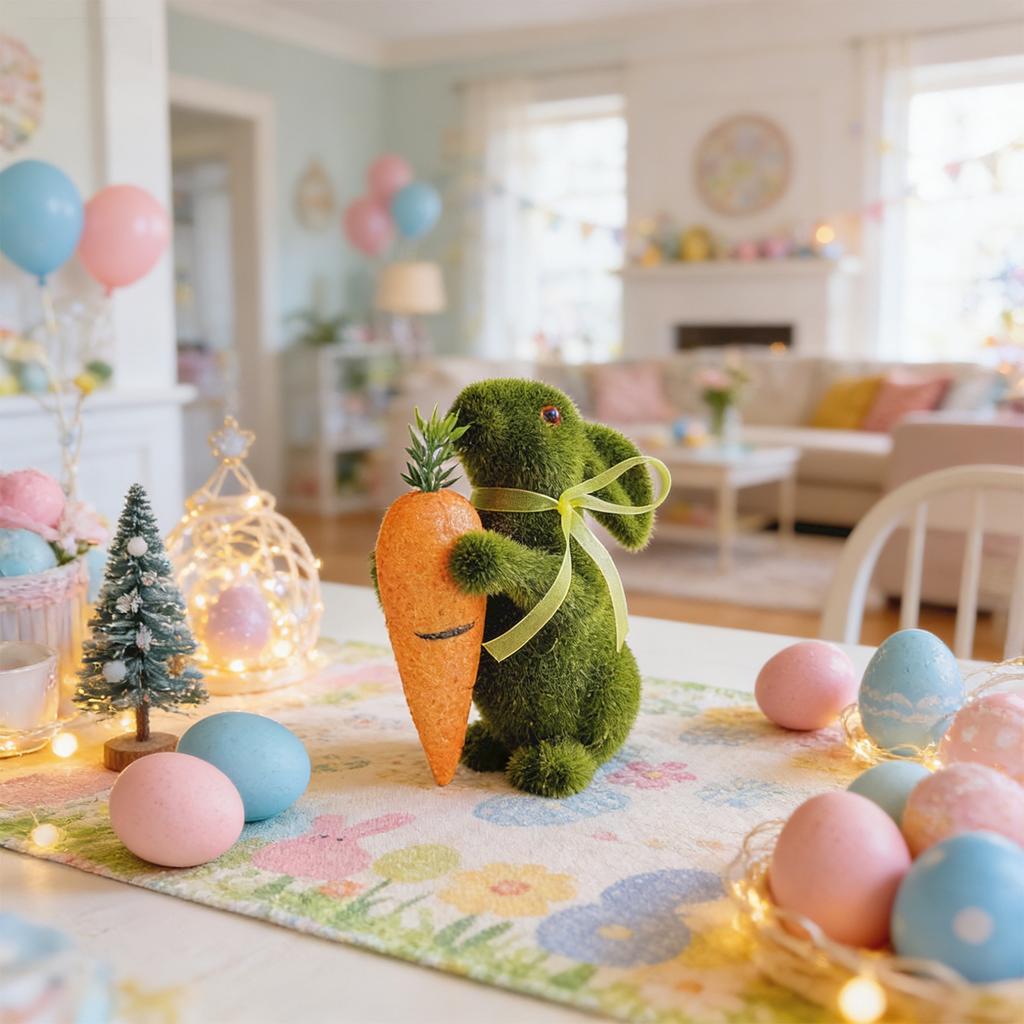 Easter Simulation Rabbits, Easter Bunny Ornaments, Easter Gift Handicrafts