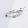 CLUCI 3 pair Authentic 925 Silver Zircon Hoop Earrings Jewelry for Women Party Sterling Silver Pearl Earring Mounting SE134SB