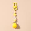 Cute Resin Simulation Fruit Keychain Women Girls 3D Pear Key Ring Pendants for Handbag Decor DIY Jewelry Gift