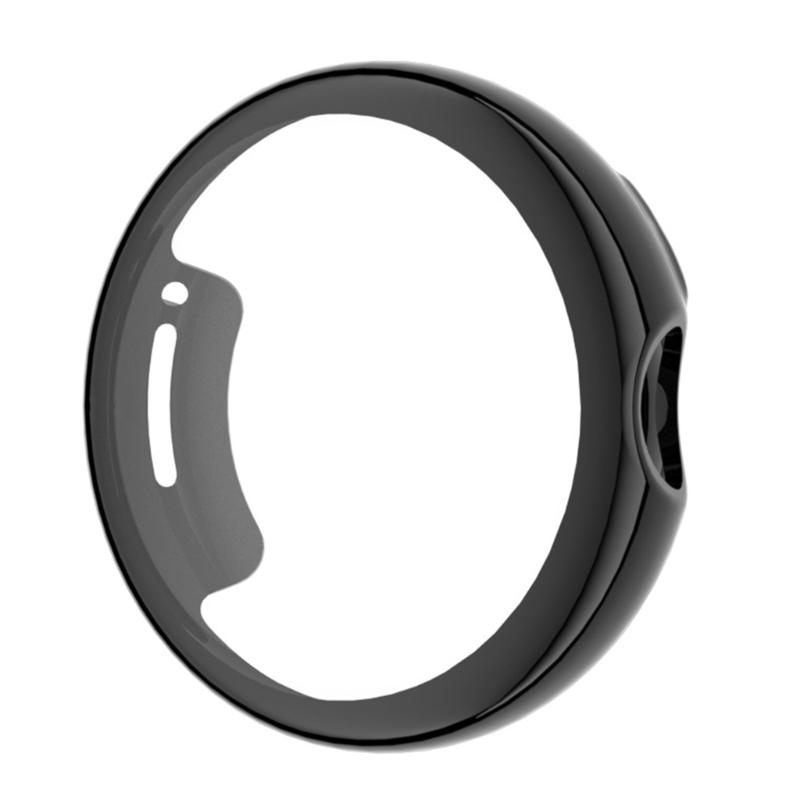 Protective Cover For Pixel Smartwatch Waterproof Screen Protector Shell Frame Smartwatch Housing Glass Film Accessories чёрный