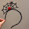 Non-slip Spider Hairband Halloween Spider Hair Hoop Spider Web Headband  Female Use