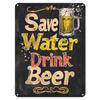Beer poster on the wall, metal plaque 20x30cm
