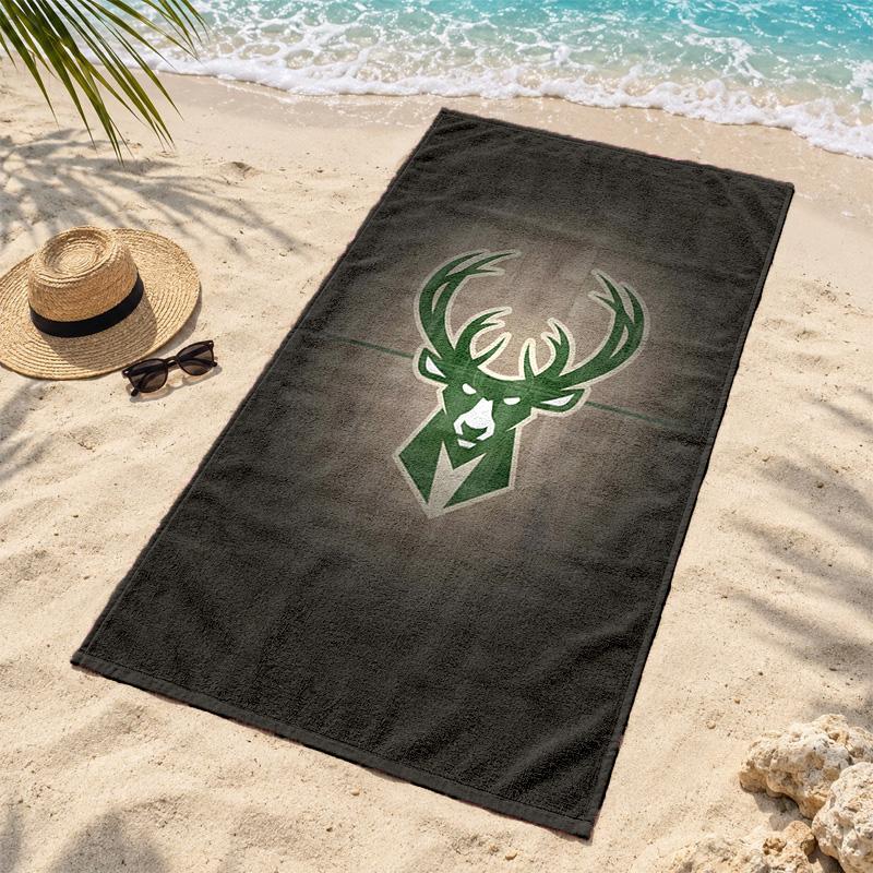 Milwaukee Bucks Microfiber Beach Towel Quick Dry Sand Free Lightweight Beach Towels for Travel Swimming Camping