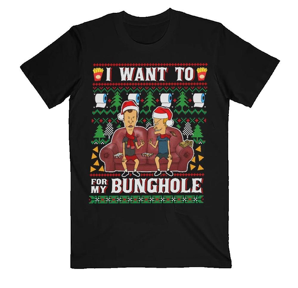 

Beavis and Butthead ugly christmas Cotton Unisex All Size T-Shirt 22D261 2XL