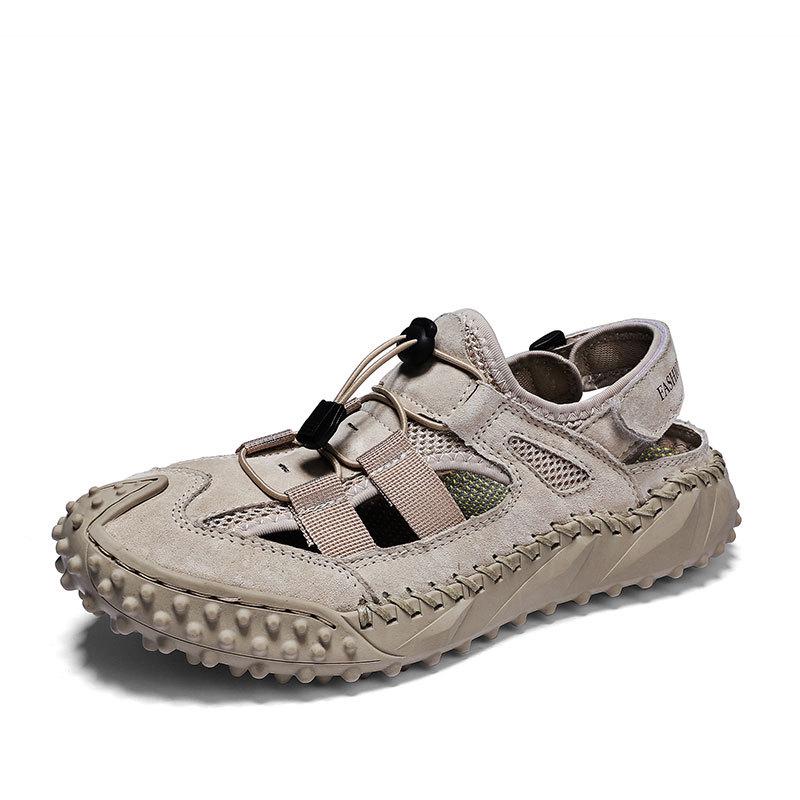 

2022 Premium Cowhide Toe-Cap Men s Outdoor Casual Sports Beach Sandals 42