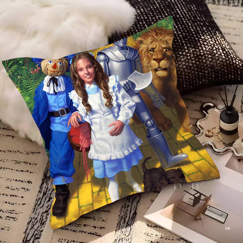 T-The Wonderful Wizard Of Oz Pillow Case Square Pillow Bedroom Sofa Leisure Comfort Cushion Car Living Room Home Decoration