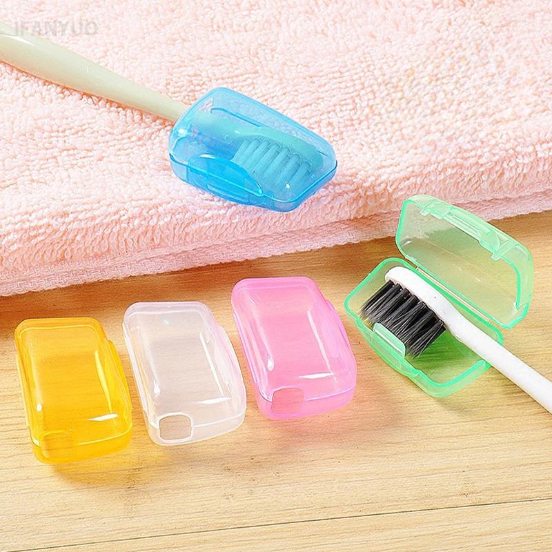 5Pcs/Set Travel Toothbrush Head Protective Caps Portable Toothpaste Holders Head Dustproof Cover Germproof Toothbrush Protector