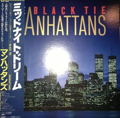LP Schallplatte MANHHATANS - Black Tie 25AP2046 CBS SONY 1981 Japan Obi Soul/Funk Gebraucht