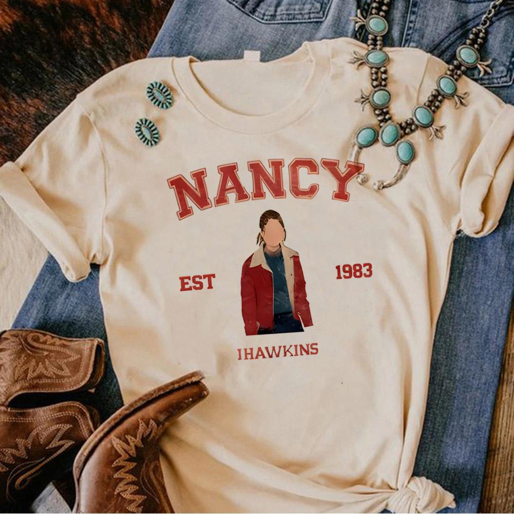 2026 New Hot Movie Eleven T Shirt Women Cartoon Dustin Steve Lucas Nancy Eddie Tshirt Unisex Fashion Tees