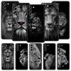 Lion Wild Animals Phone Case For Samsung Galaxy S26 Ultra S25 Plus S24 FE S23 S22 5G S21 S20 Cover Black Soft
