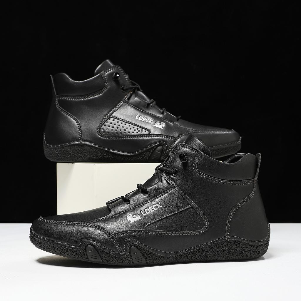 Mens Shoes Original Sneakers Shoes Men's High Top Ankle Boots Breathable and Comfortable Soft Sole Luxury Fashion Men's Shoes