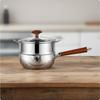 Stainless Steel Pot No Coating Japanese Frost Single Handle Saucepan for