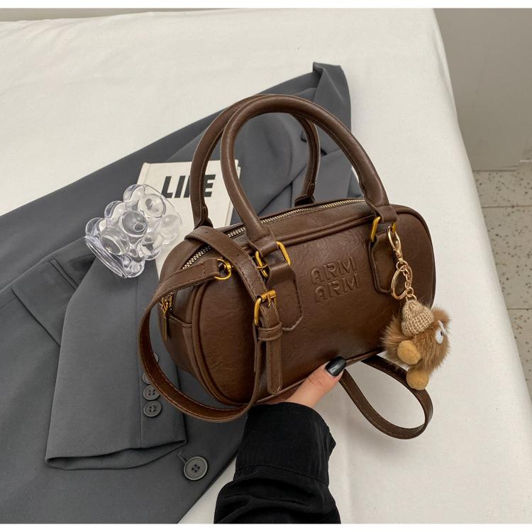 Today's Popular Women's Bags Versatile Bowling Portable Small Square Bags Women's Solid Color Shoulder Messenger Bags