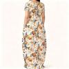 Lightweight Crew Neck Dress For Women Plus Size Short Sleeve Loose Outfit Perfect For Summer Daily Stroll