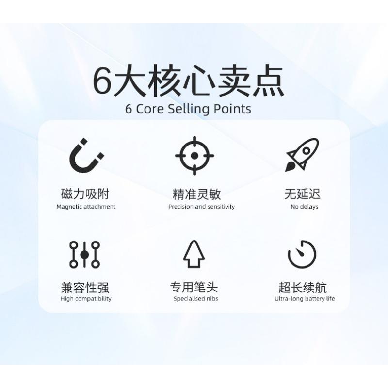 Universal Stylus Ipadpencil Stylus Pen Suitable for Apple Huawei Tablet Capacitive Pen Magnetic Suction