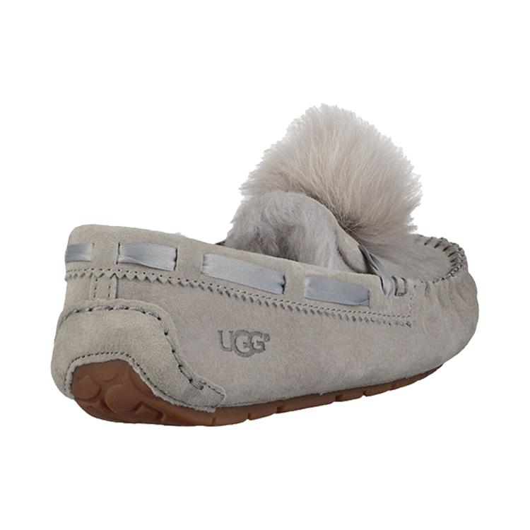 UGG Dakota Pom Pom Slip On Grey Women's 1019015-SEL