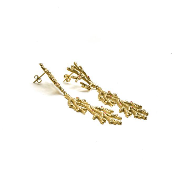 Boucles d'oreilles - Luxenter - Ikuzol - Alliage métallique - Or jaune 18 carats - Style boho