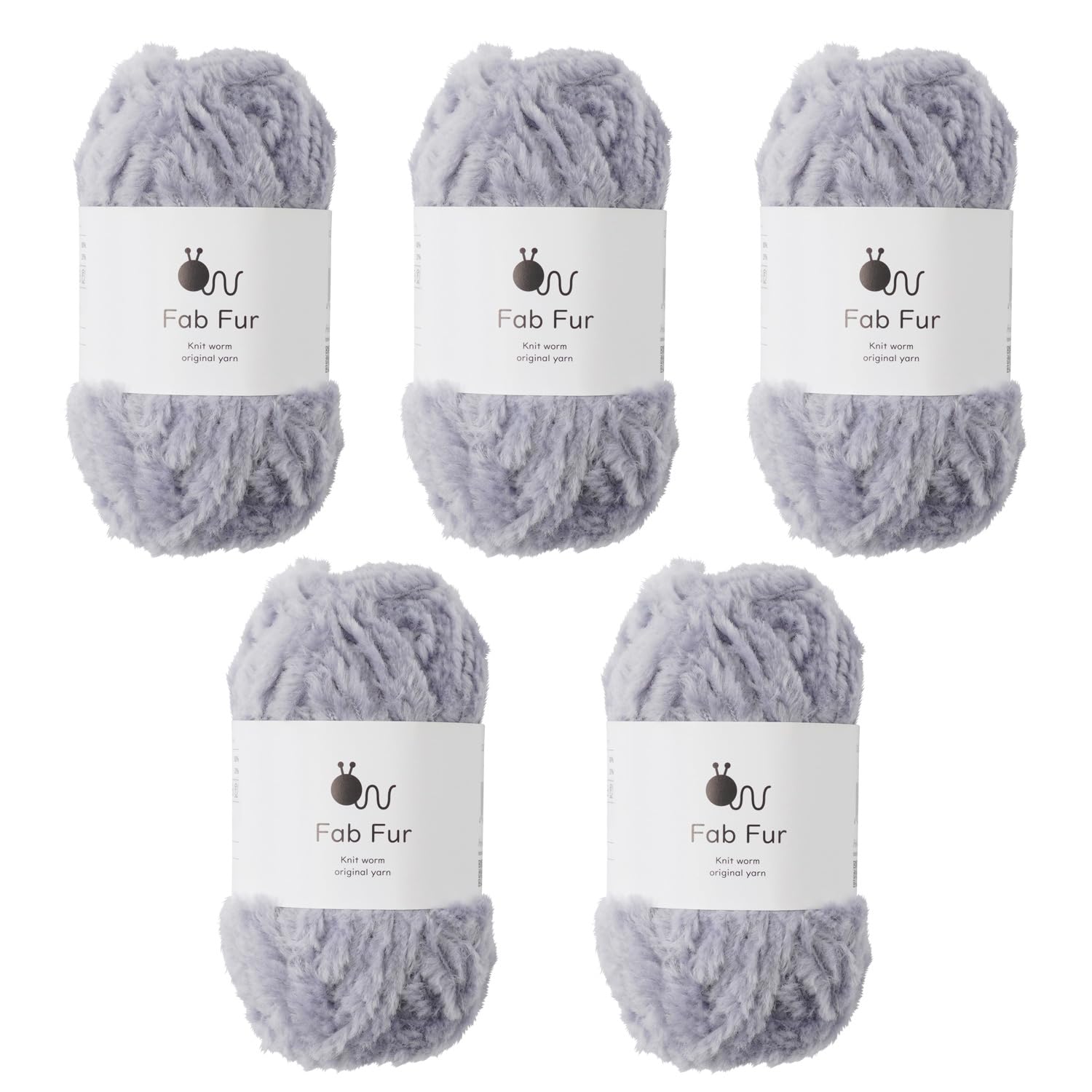 

5 мотков сырой шерсти средней толщины, 40 г полиэстеровой пряжи, Fabfur, вес, (68м), 80% нейлон, 20% (4. Серый)