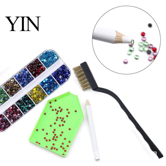 Flatback Rhinestone Setter Wand Hotfix Applicator Kit with 7 Tips, Hot Fix Tool Tool, for DIY Clothing Fabric Craft Projects Shoes Bags