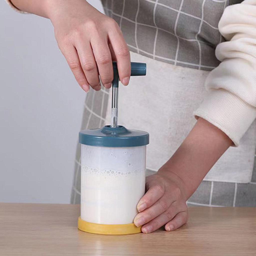 Plastic Manual Cream Whipper Maker Diy Whipped Cream Dispenser For Cake Decorating Salad Dressings Frothy Drinks