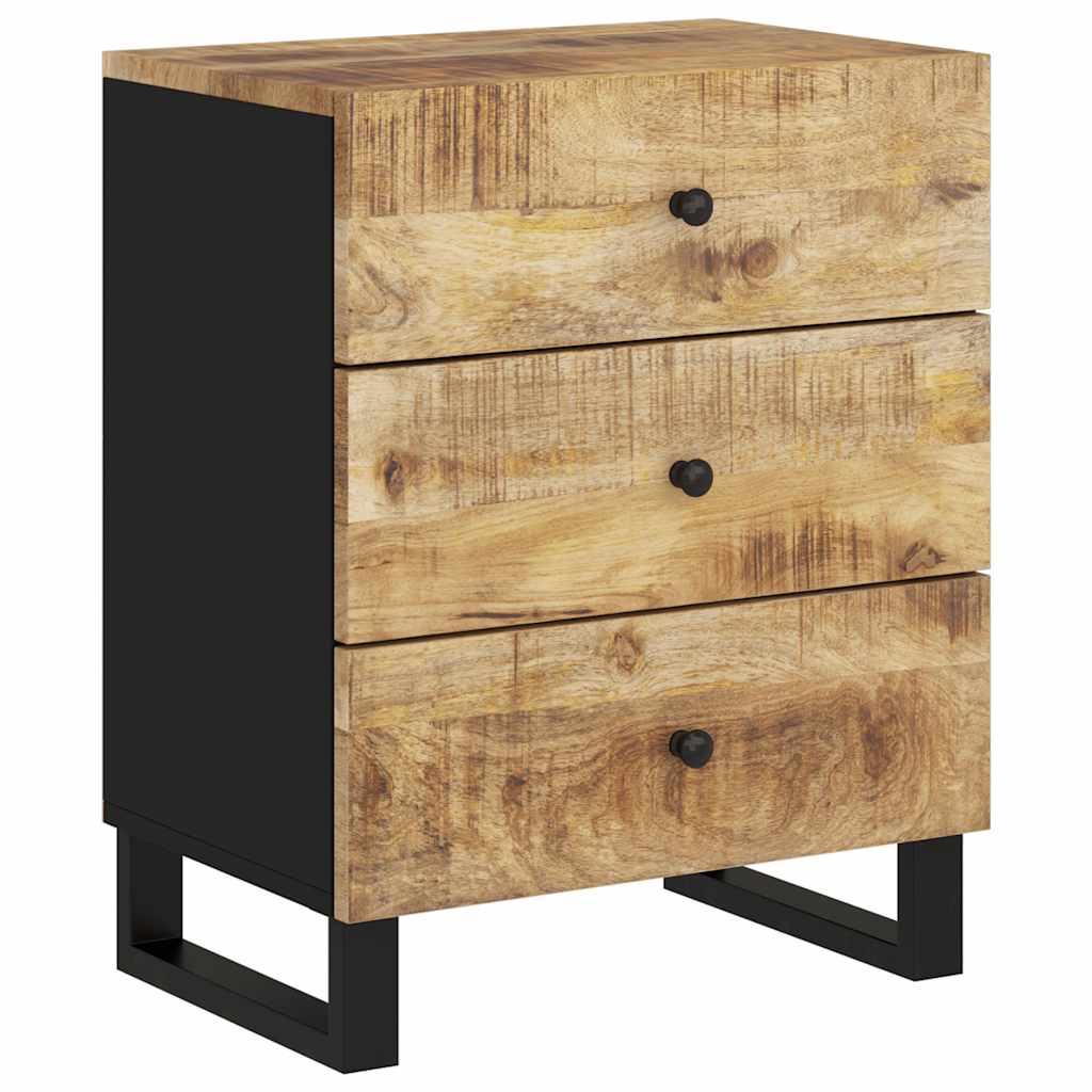 Nightstand 50 x 33 x 62 cm Solid Mango Wood & Engineered Wood
