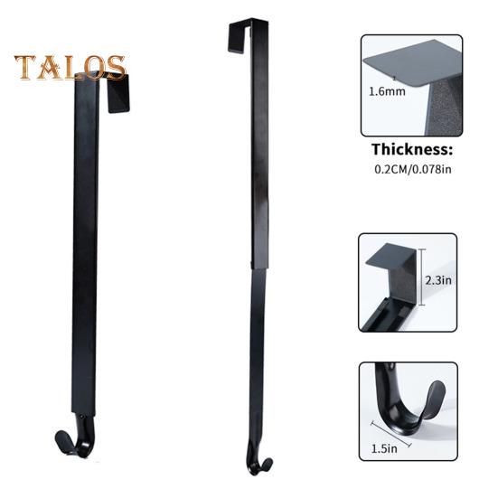 1/2 Stück verstellbarer Weihnachtskranz-Aufhänger, rostfrei, korrosionsbeständig, keine Bohrinstallation, ausziehbarer Türaufhänger, Aufbewahrungshaken