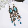 Bohemian Ethnic Tassel Earrings - Tribal Style for Holiday Travel Photography