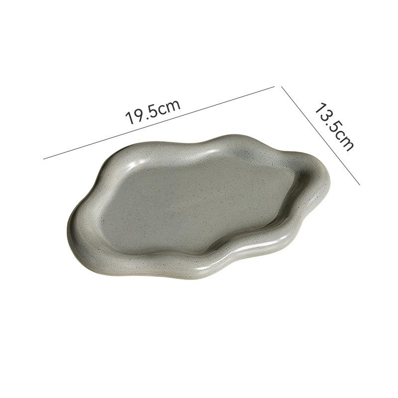 Wolkenform Keramik Schmuckschale INS Stil Schale für Kleinteile Dekorative Aufbewahrungsteller für Ringe Ohrringe Heimtischplatte Geburtstagsgeschenk