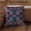2D Aztec Geometric Pattern Throw Pillow Covers** Pattern Cushion Cover Suitable For Sofa Bedroom Car Pillow Cover